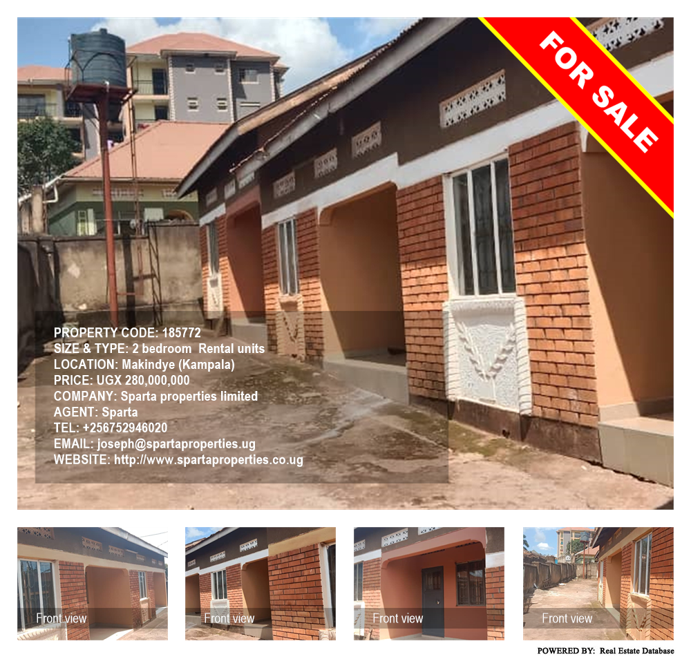 2 bedroom Rental units  for sale in Makindye Kampala Uganda, code: 185772