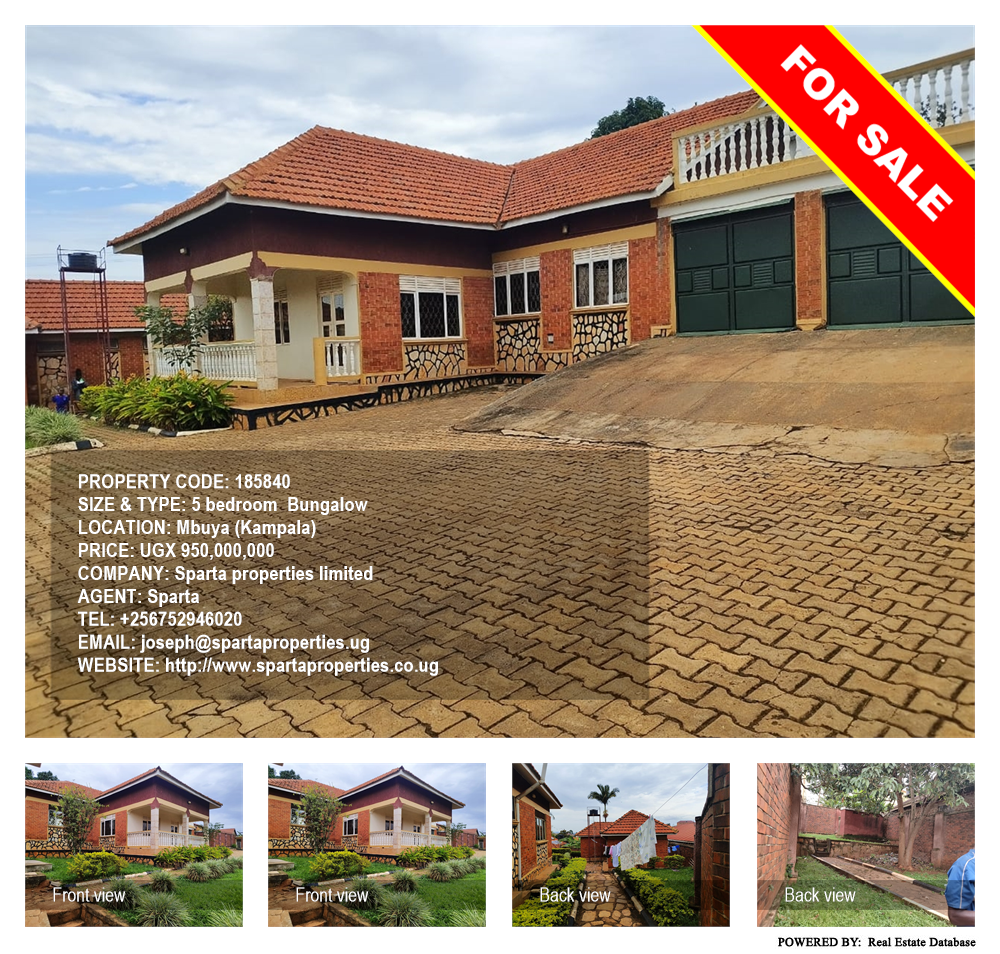 5 bedroom Bungalow  for sale in Mbuya Kampala Uganda, code: 185840