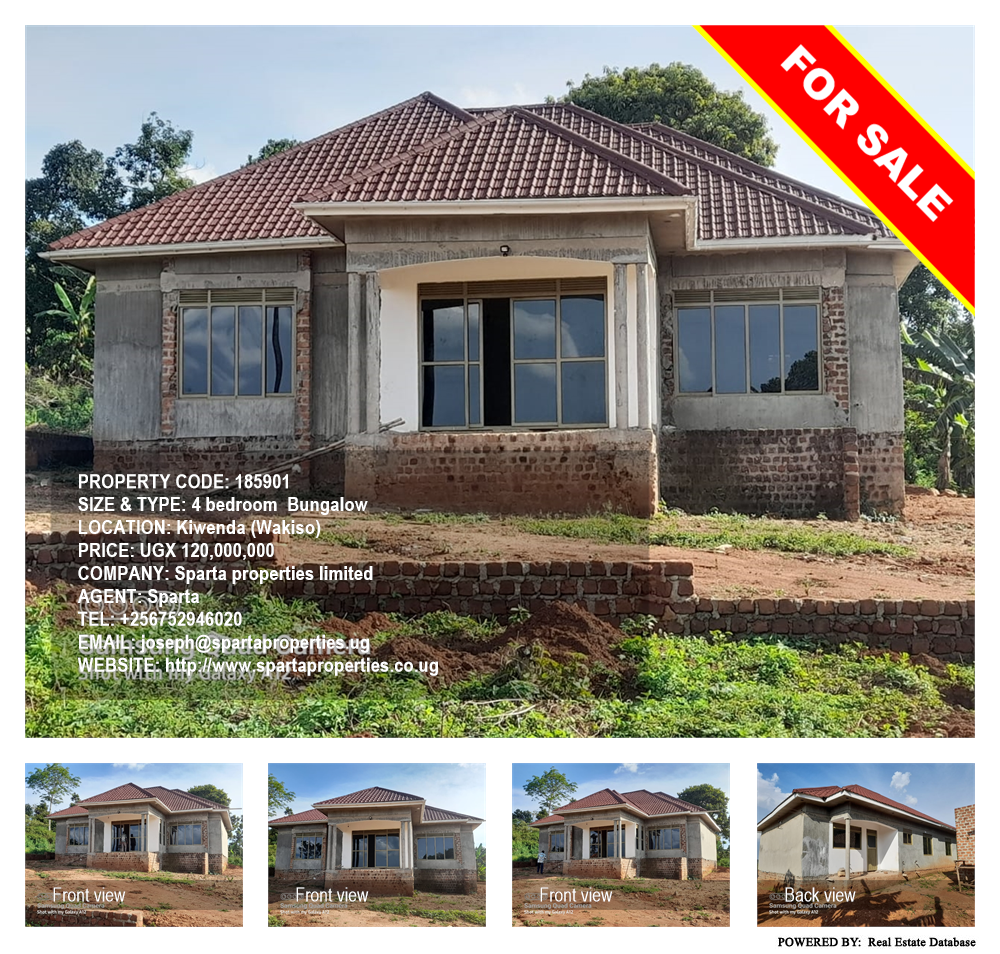 4 bedroom Bungalow  for sale in Kiwenda Wakiso Uganda, code: 185901