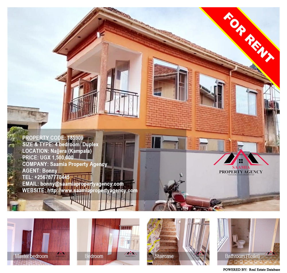 4 bedroom Duplex  for rent in Najjera Kampala Uganda, code: 185909