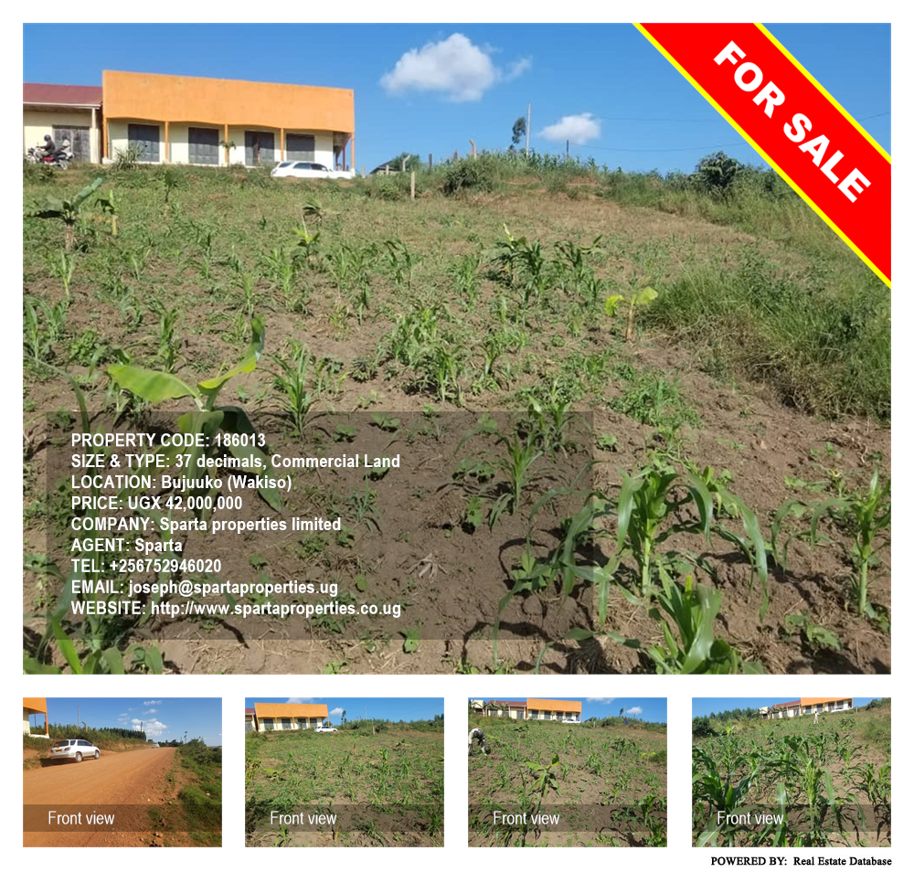 Commercial Land  for sale in Bujuuko Wakiso Uganda, code: 186013