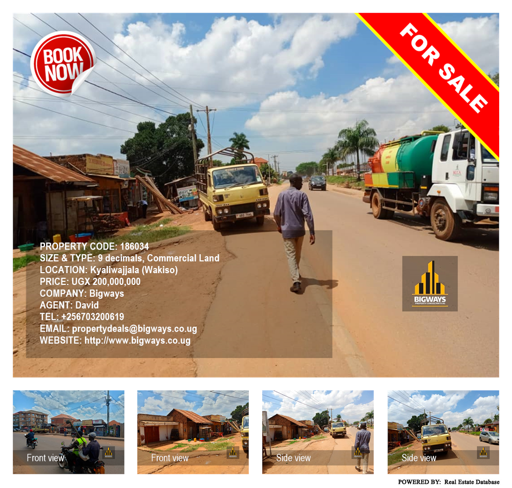 Commercial Land  for sale in Kyaliwajjala Wakiso Uganda, code: 186034