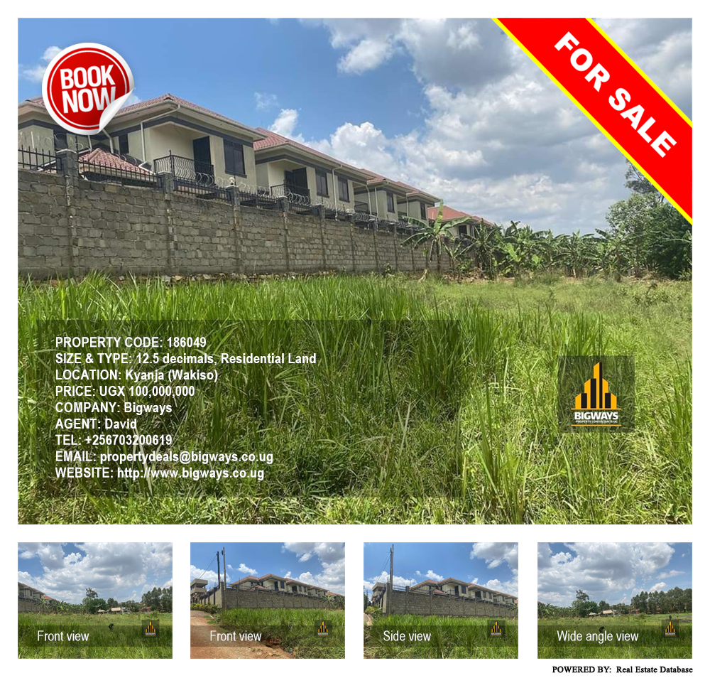 Residential Land  for sale in Kyanja Wakiso Uganda, code: 186049