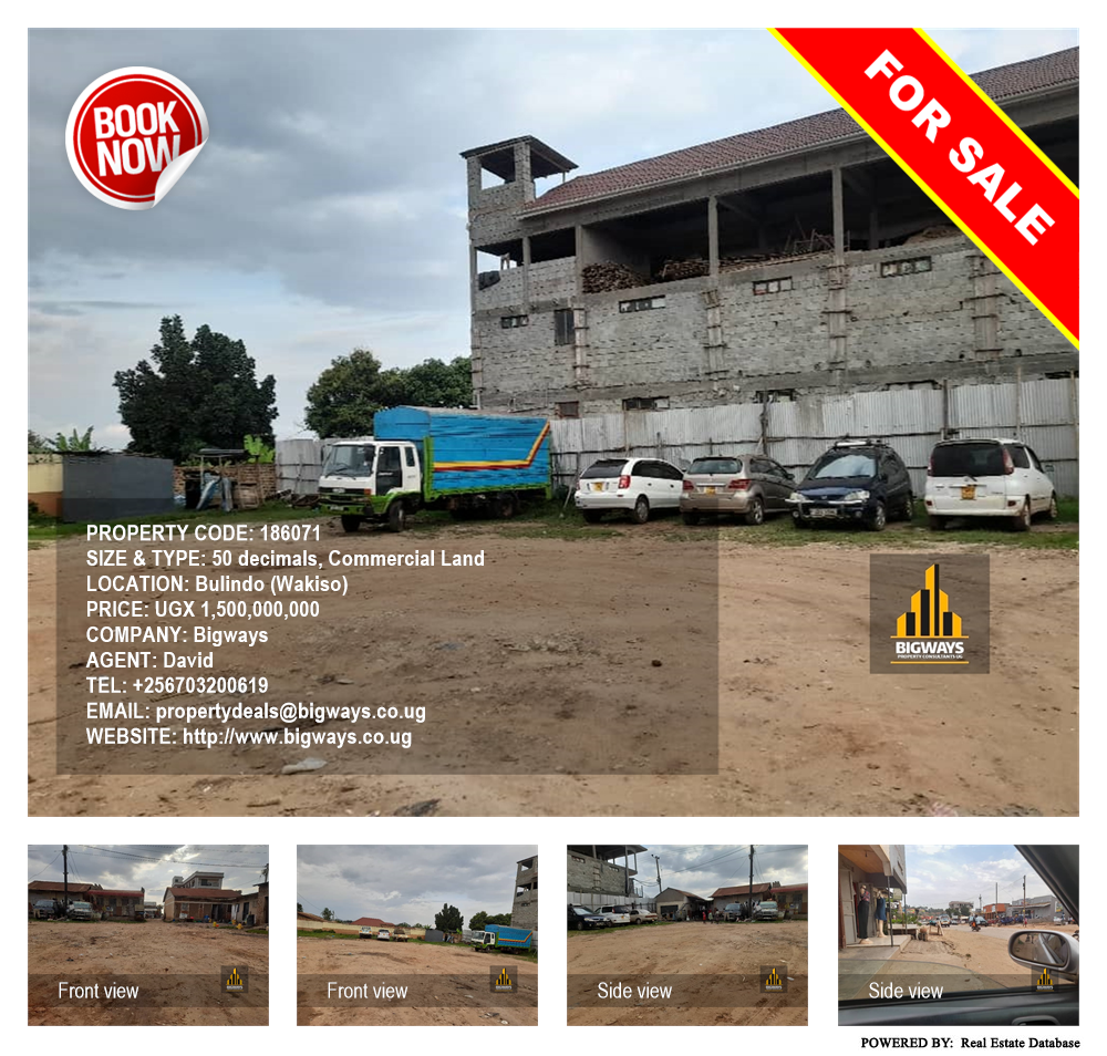 Commercial Land  for sale in Bulindo Wakiso Uganda, code: 186071