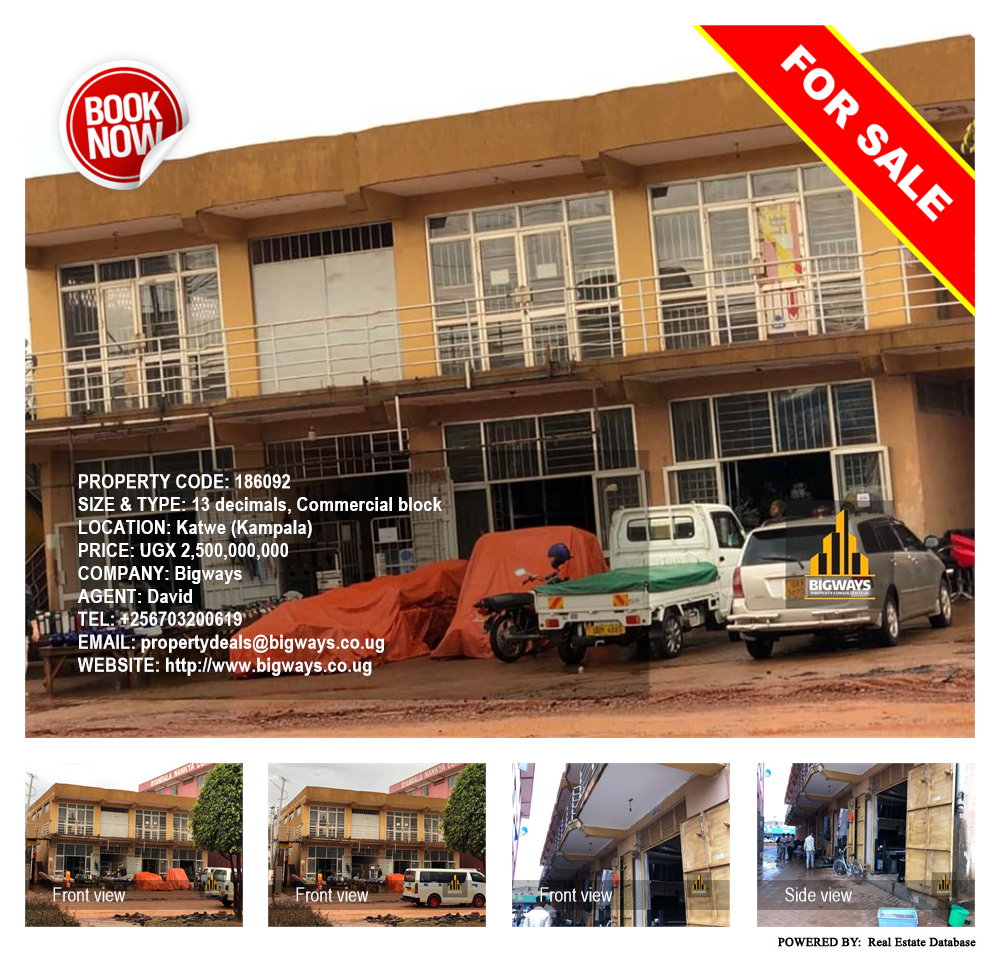 Commercial block  for sale in Katwe Kampala Uganda, code: 186092