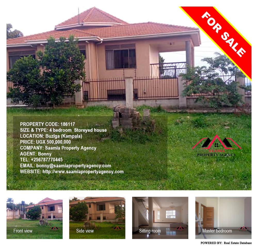 4 bedroom Storeyed house  for sale in Buziga Kampala Uganda, code: 186117