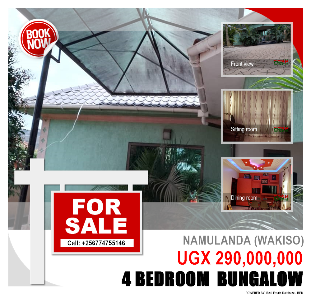 4 bedroom Bungalow  for sale in Namulanda Wakiso Uganda, code: 186147