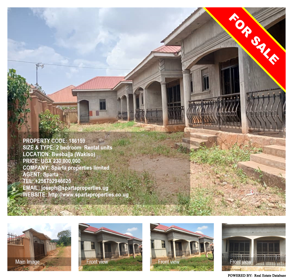 2 bedroom Rental units  for sale in Bwebajja Wakiso Uganda, code: 186159