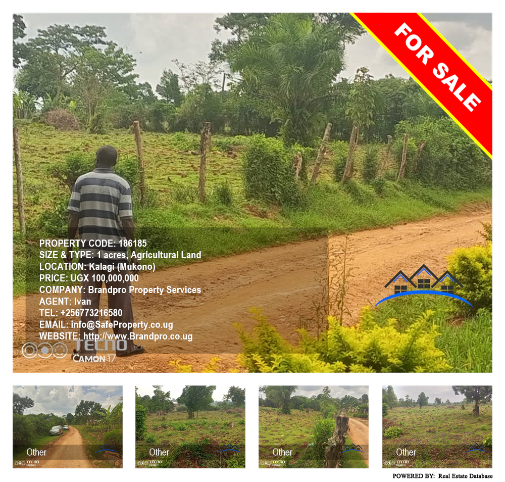 Agricultural Land  for sale in Kalagi Mukono Uganda, code: 186185