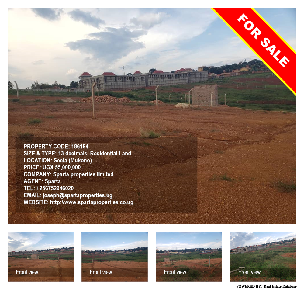 Residential Land  for sale in Seeta Mukono Uganda, code: 186194