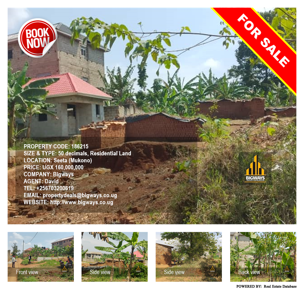 Residential Land  for sale in Seeta Mukono Uganda, code: 186215
