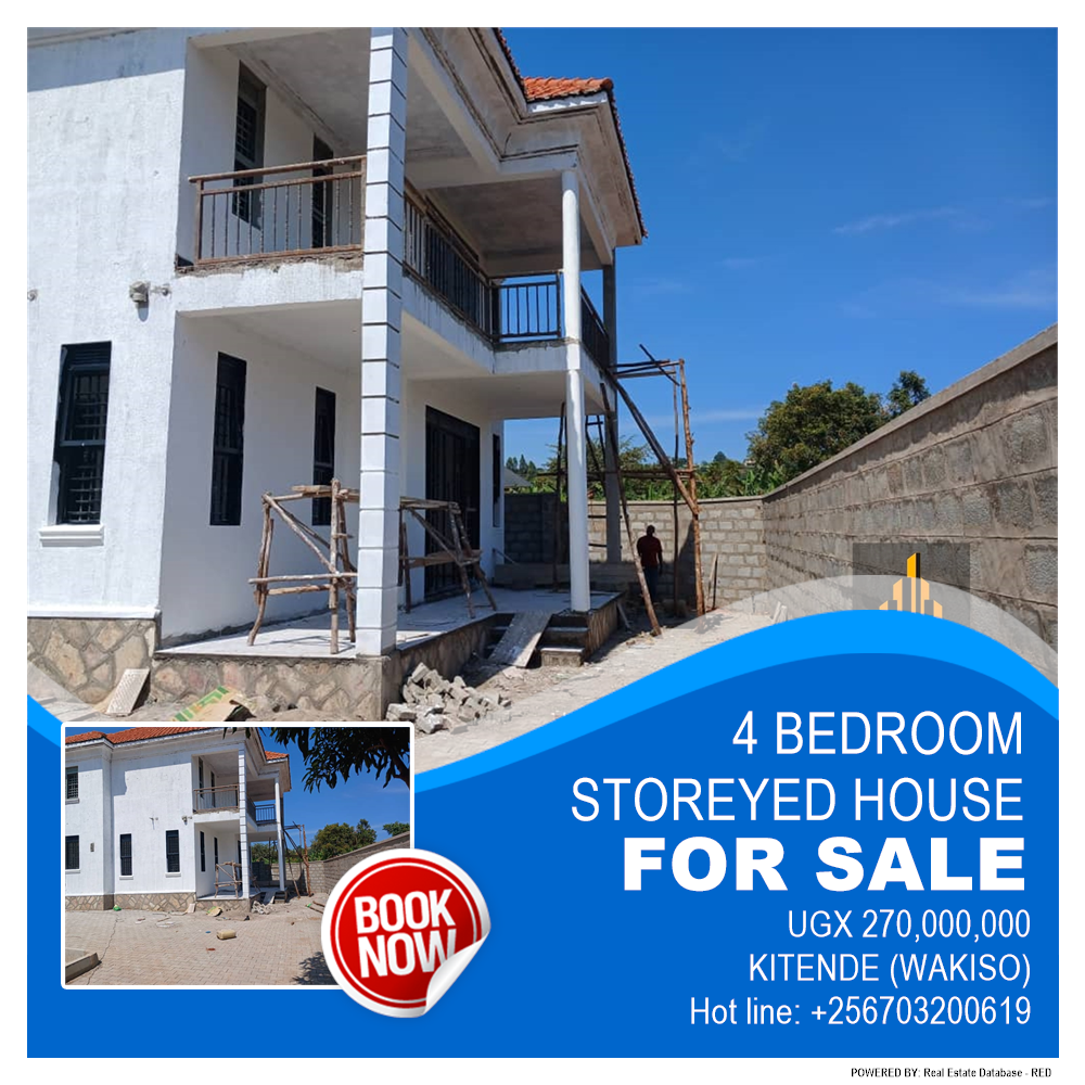 4 bedroom Storeyed house  for sale in Kitende Wakiso Uganda, code: 186216