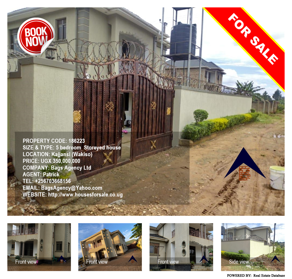 5 bedroom Storeyed house  for sale in Kajjansi Wakiso Uganda, code: 186223