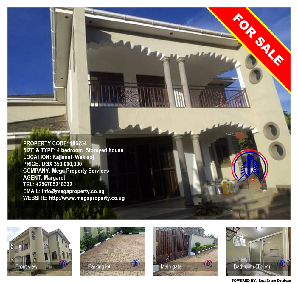 4 bedroom Storeyed house  for sale in Kajjansi Wakiso Uganda, code: 186234