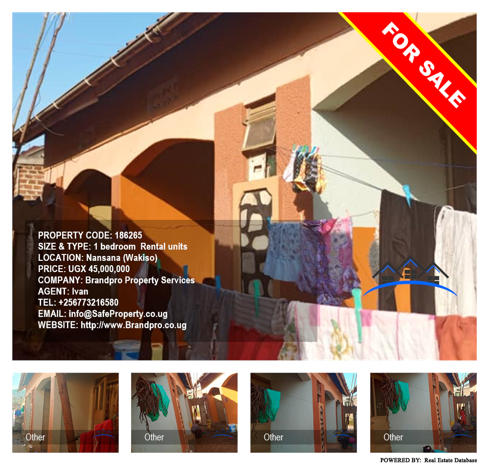 1 bedroom Rental units  for sale in Nansana Wakiso Uganda, code: 186265