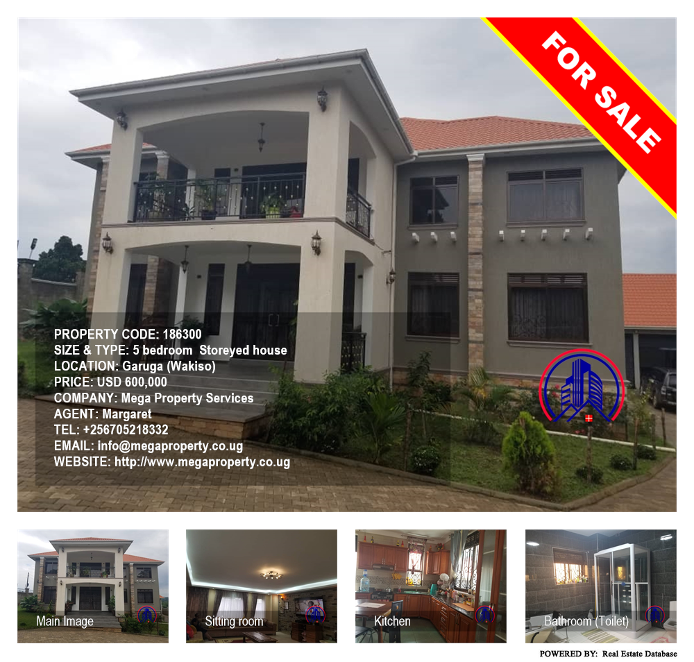 5 bedroom Storeyed house  for sale in Garuga Wakiso Uganda, code: 186300
