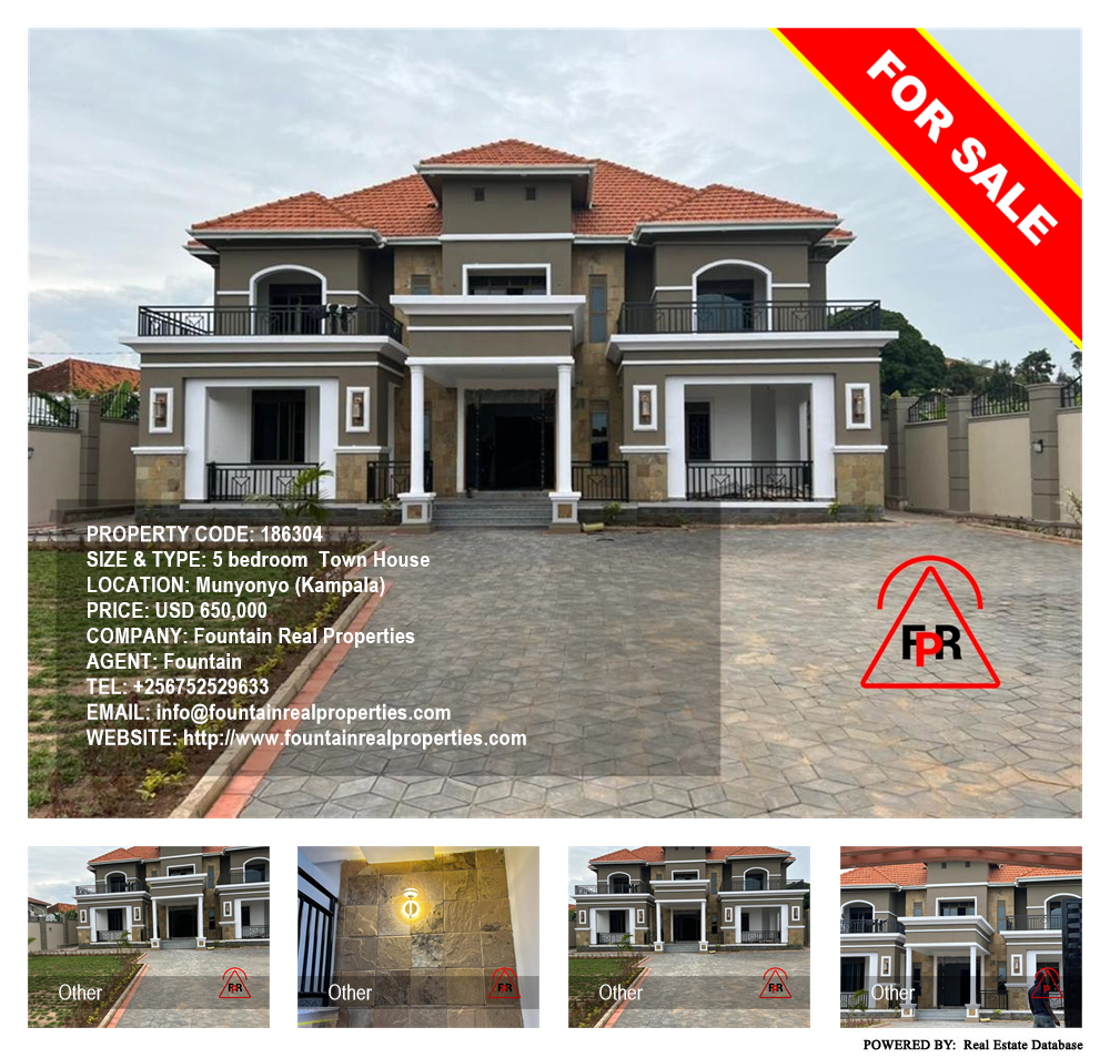 5 bedroom Town House  for sale in Munyonyo Kampala Uganda, code: 186304