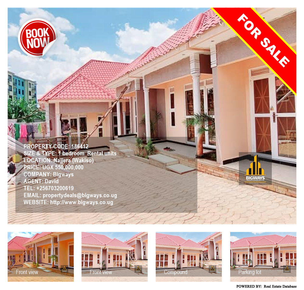 1 bedroom Rental units  for sale in Najjera Wakiso Uganda, code: 186412