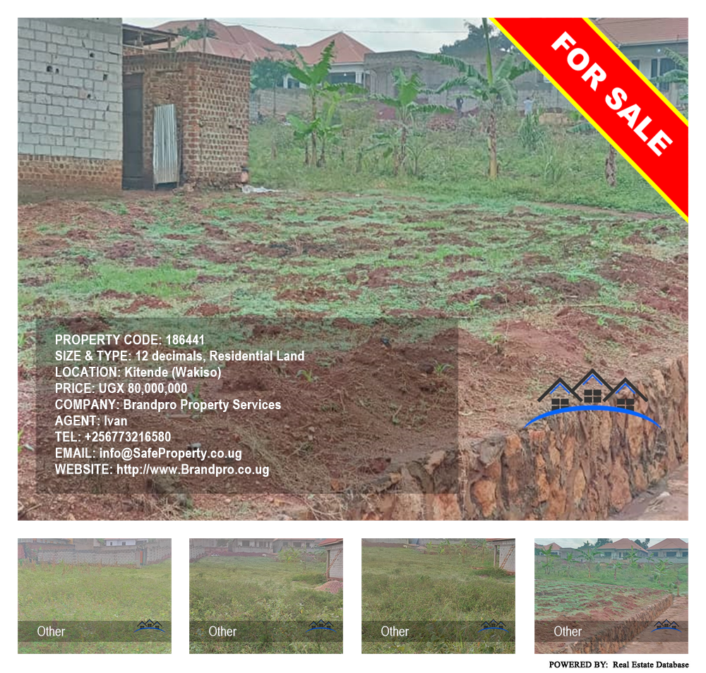 Residential Land  for sale in Kitende Wakiso Uganda, code: 186441
