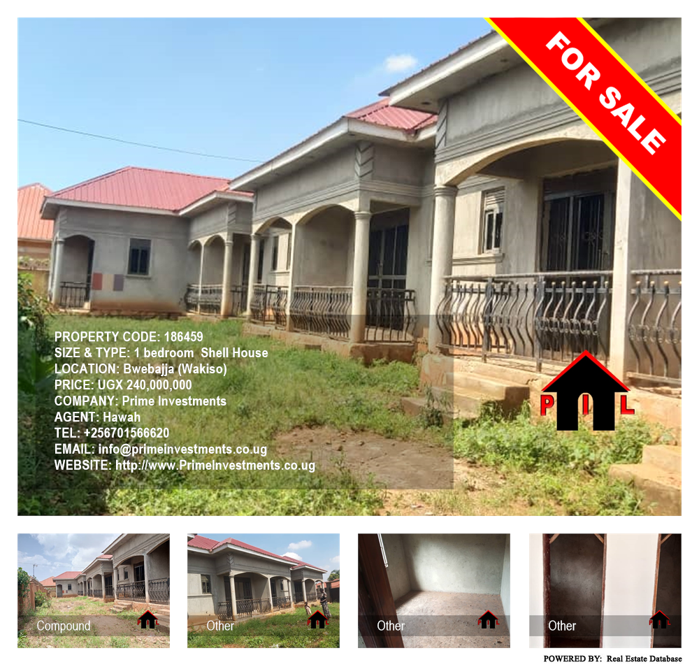 1 bedroom Shell House  for sale in Bwebajja Wakiso Uganda, code: 186459