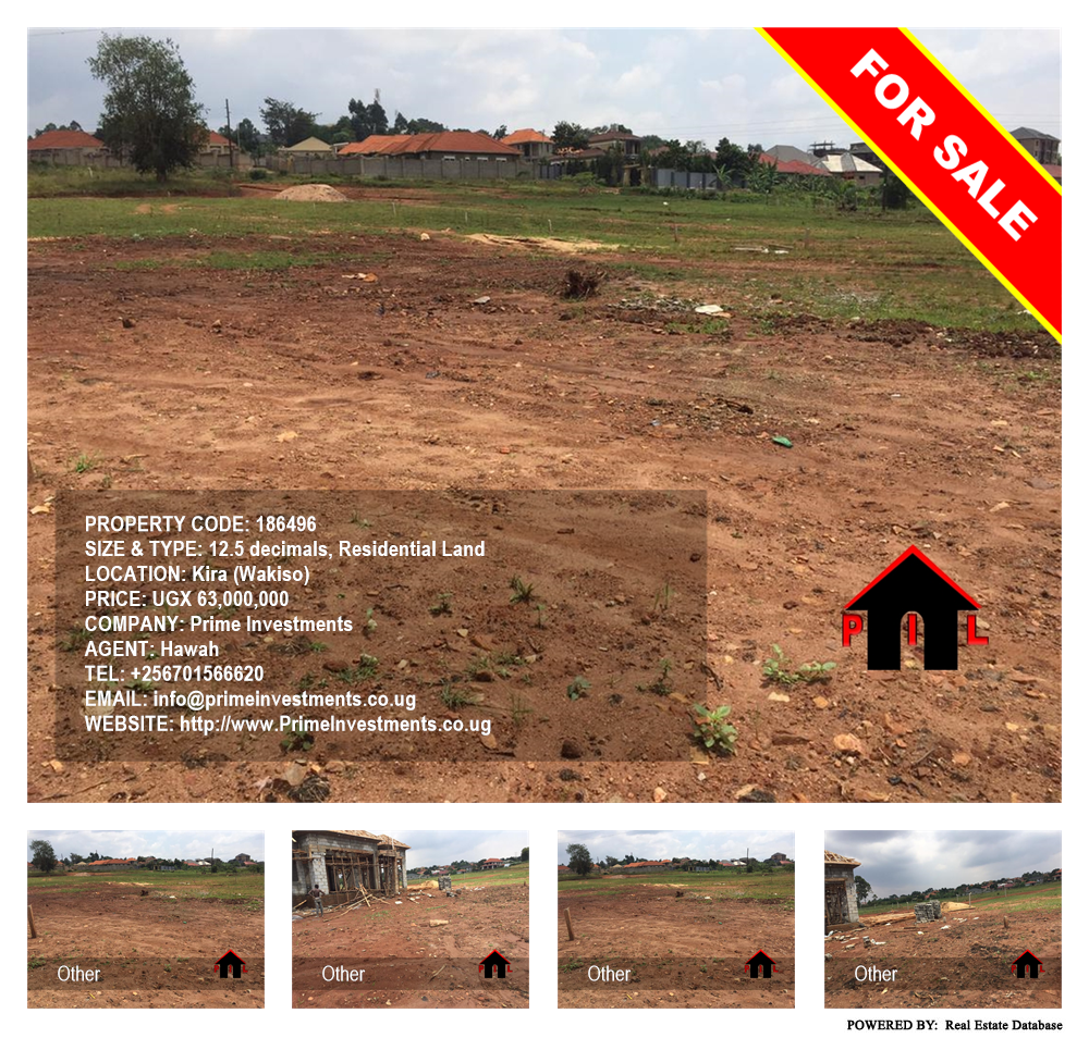 Residential Land  for sale in Kira Wakiso Uganda, code: 186496
