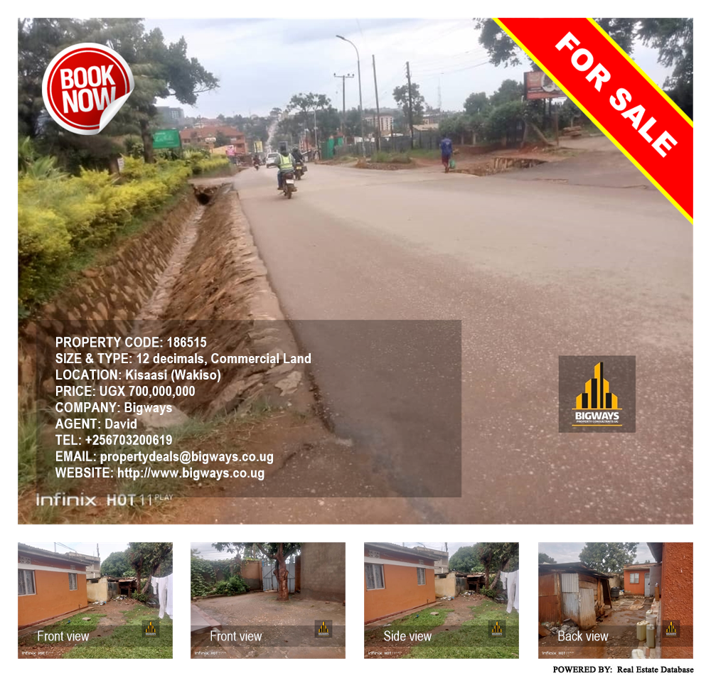 Commercial Land  for sale in Kisaasi Wakiso Uganda, code: 186515
