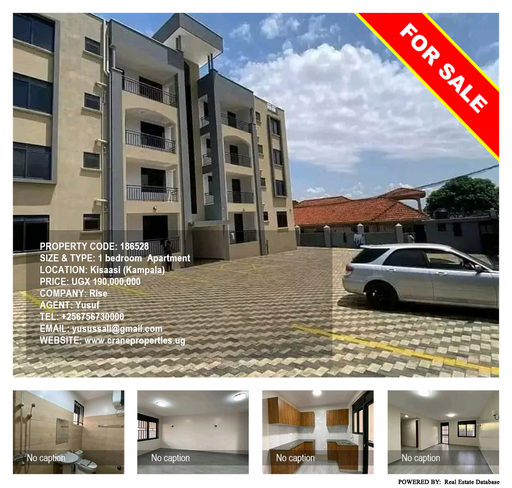 1 bedroom Apartment  for sale in Kisaasi Kampala Uganda, code: 186528