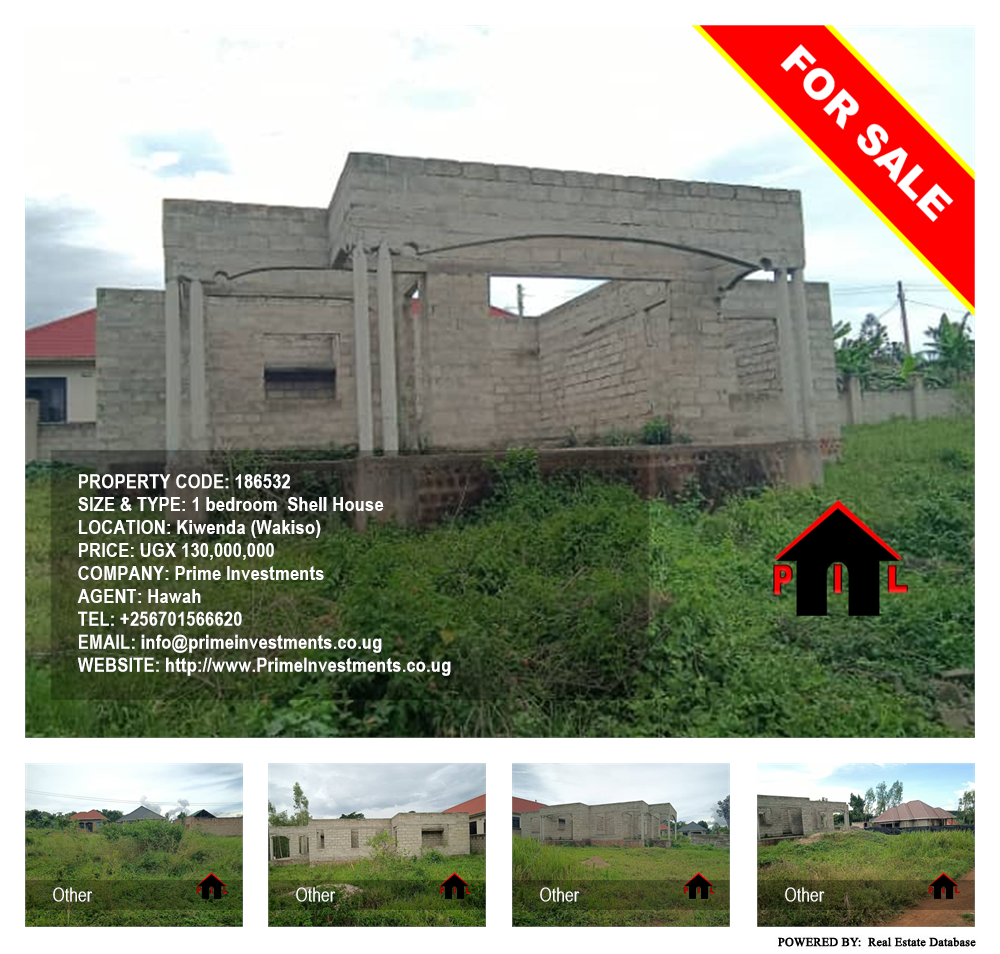1 bedroom Shell House  for sale in Kiwenda Wakiso Uganda, code: 186532