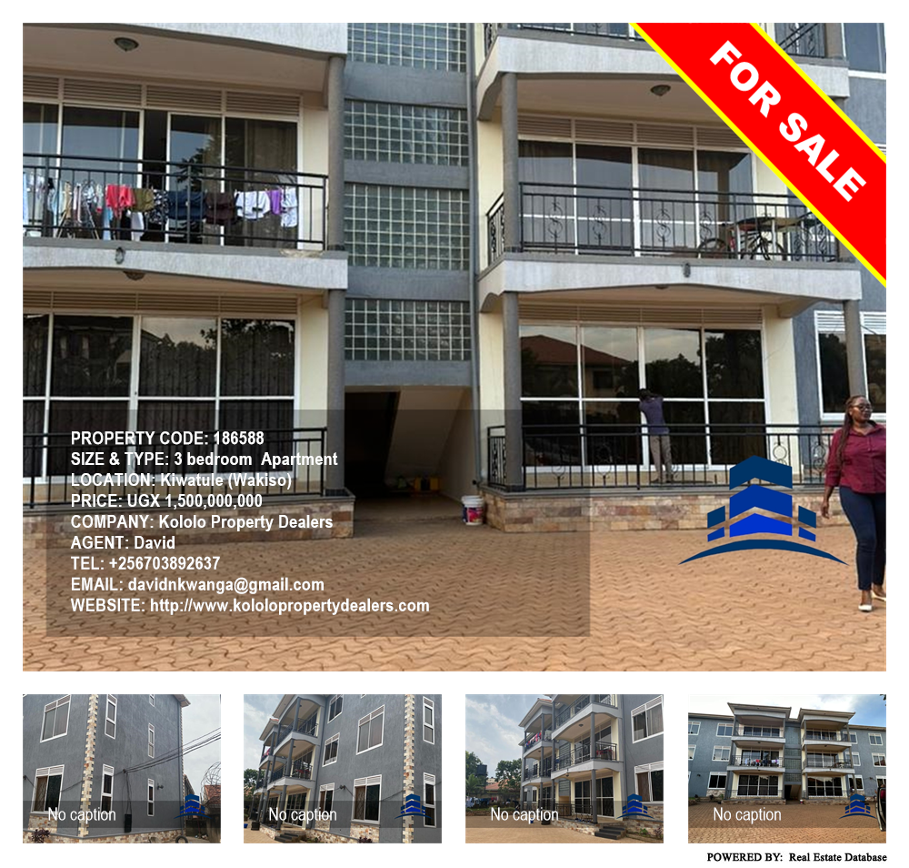3 bedroom Apartment  for sale in Kiwaatule Wakiso Uganda, code: 186588