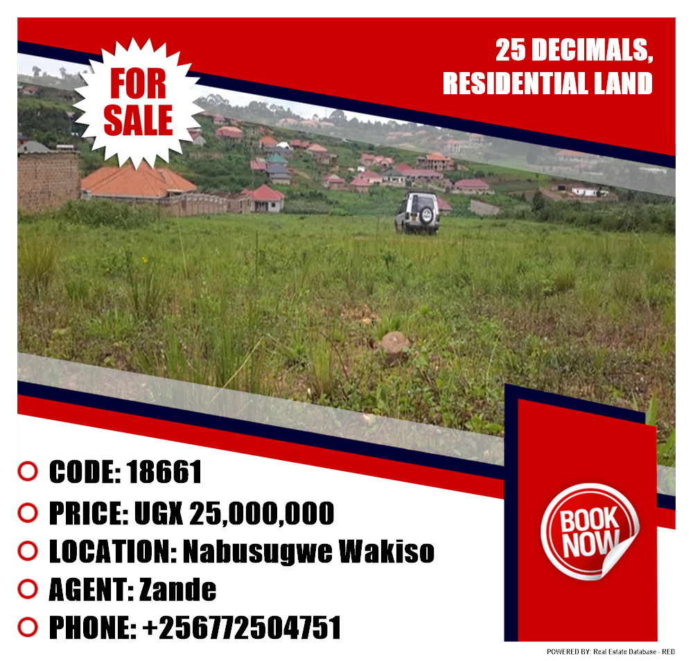 Residential Land  for sale in Nabusugwe Kampala Uganda, code: 18661