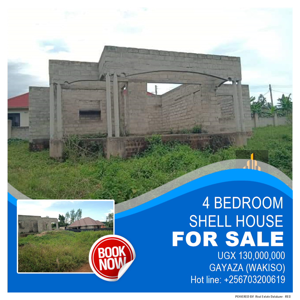 4 bedroom Shell House  for sale in Gayaza Wakiso Uganda, code: 186621