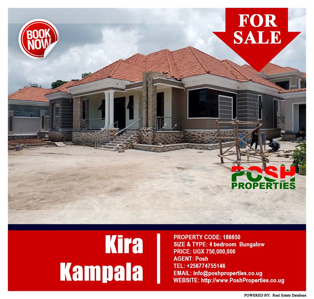 4 bedroom Bungalow  for sale in Kira Wakiso Uganda, code: 186650