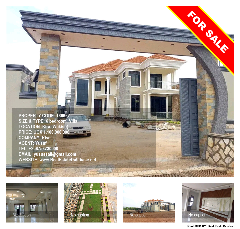6 bedroom Villa  for sale in Kira Wakiso Uganda, code: 186662