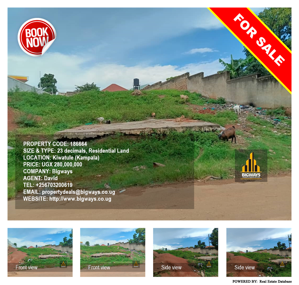 Residential Land  for sale in Kiwaatule Kampala Uganda, code: 186664