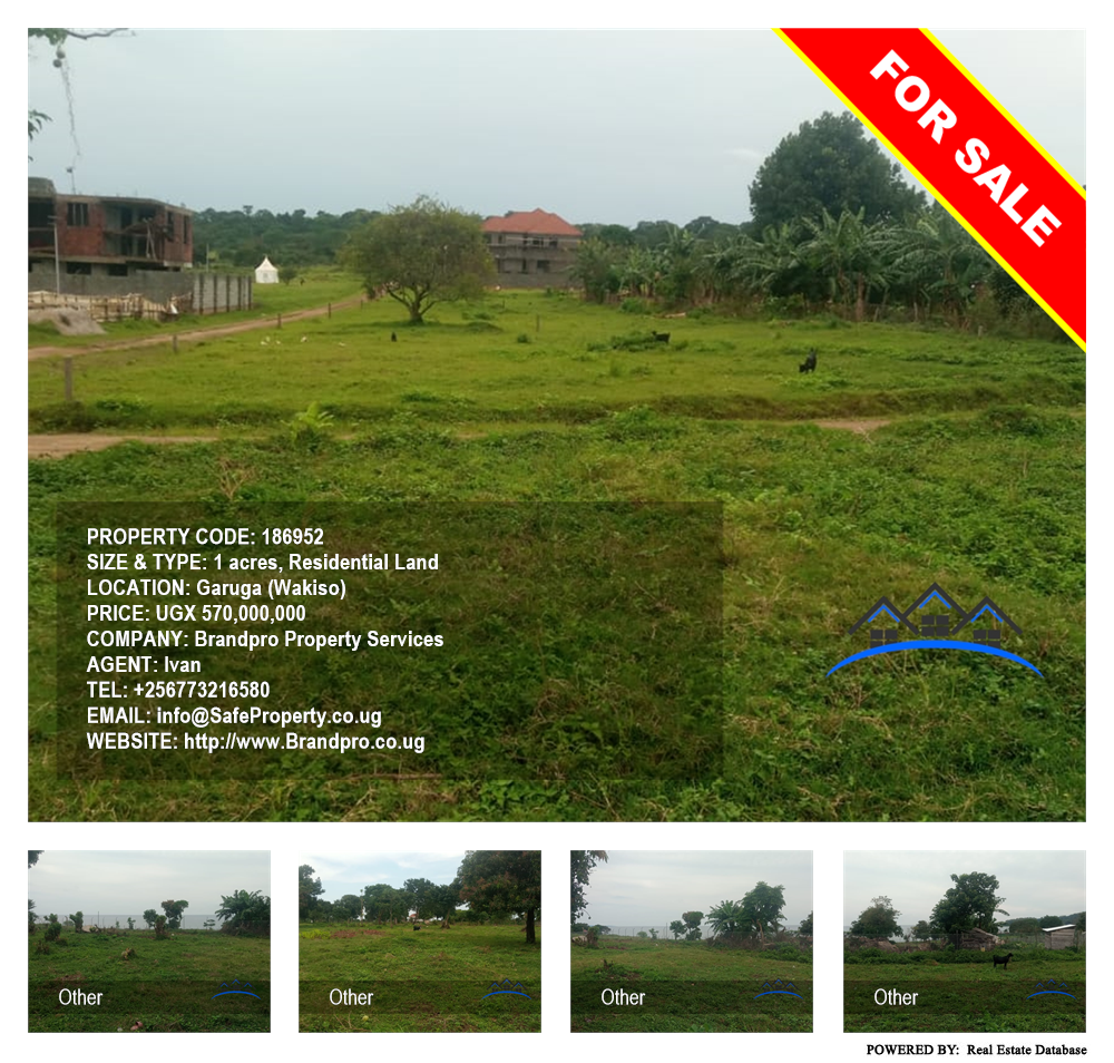 Residential Land  for sale in Garuga Wakiso Uganda, code: 186952