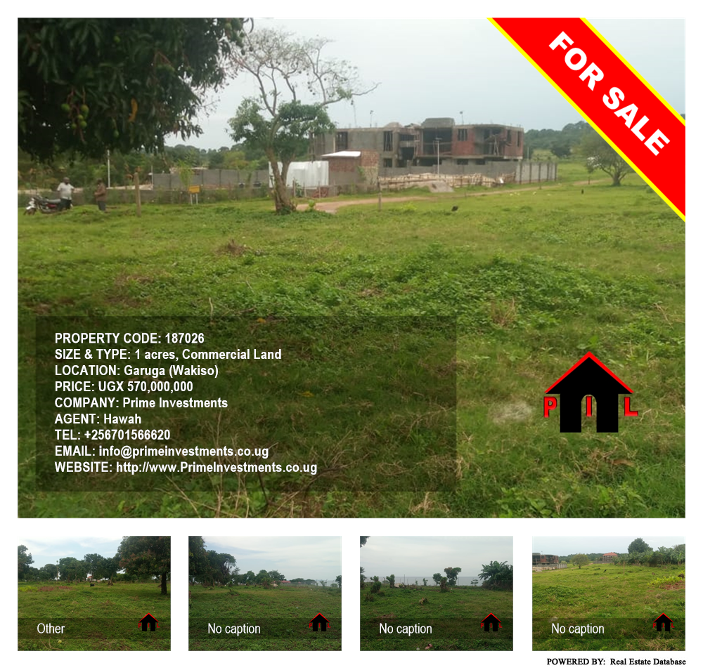 Commercial Land  for sale in Garuga Wakiso Uganda, code: 187026
