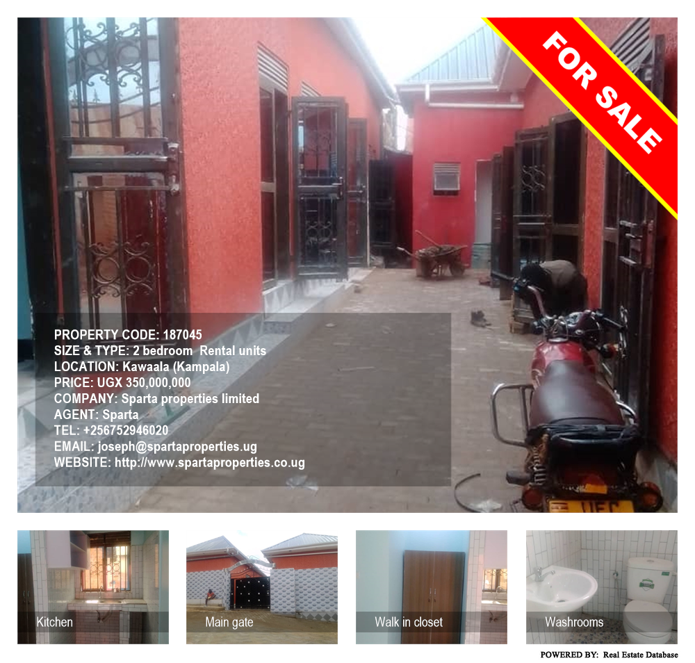 2 bedroom Rental units  for sale in Kawaala Kampala Uganda, code: 187045