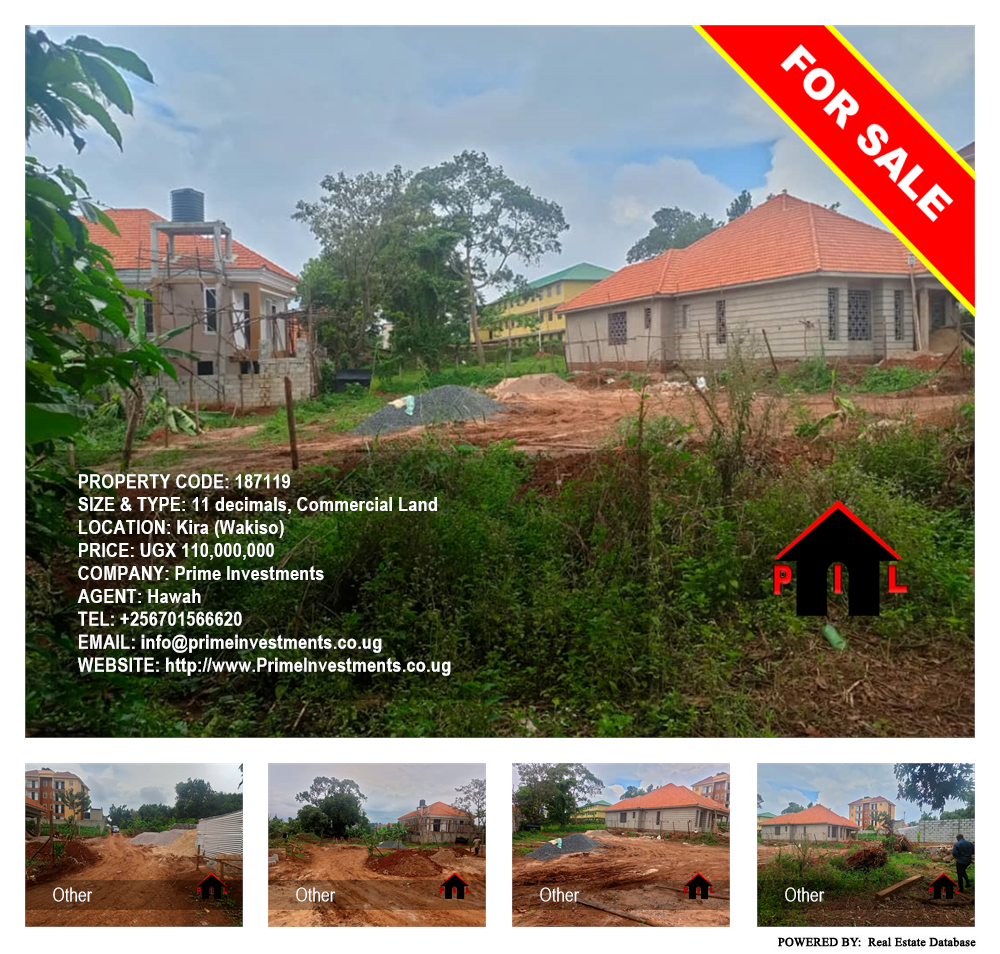 Commercial Land  for sale in Kira Wakiso Uganda, code: 187119