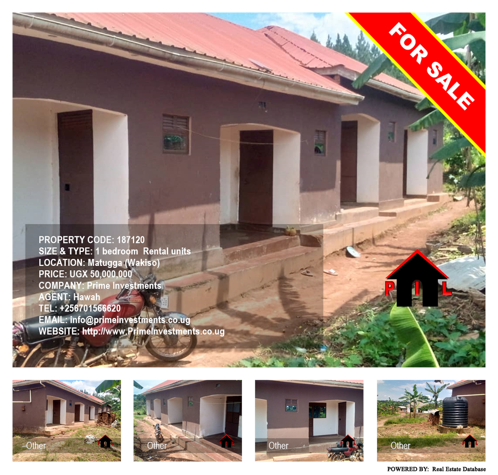 1 bedroom Rental units  for sale in Matugga Wakiso Uganda, code: 187120