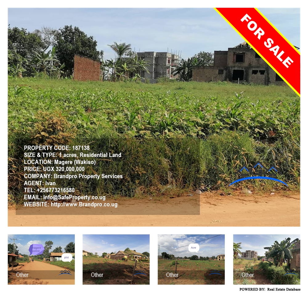Residential Land  for sale in Magere Wakiso Uganda, code: 187138