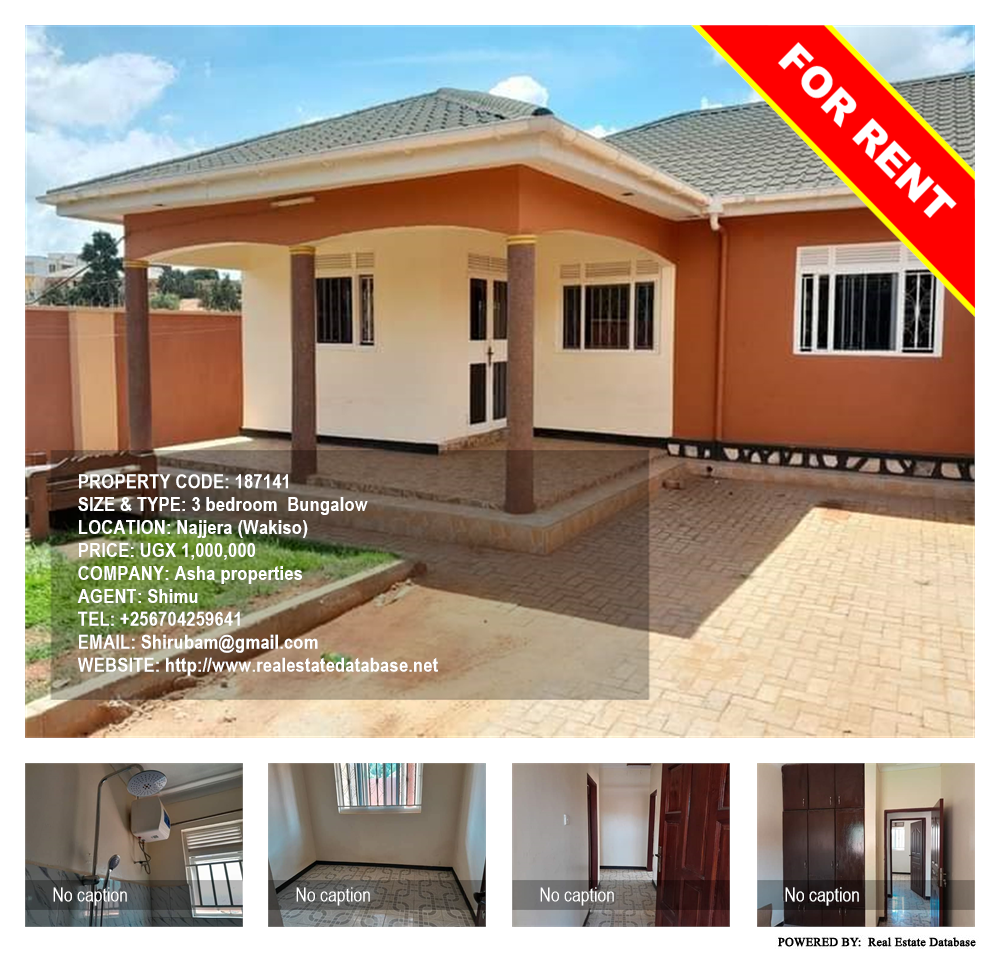 3 bedroom Bungalow  for rent in Najjera Wakiso Uganda, code: 187141
