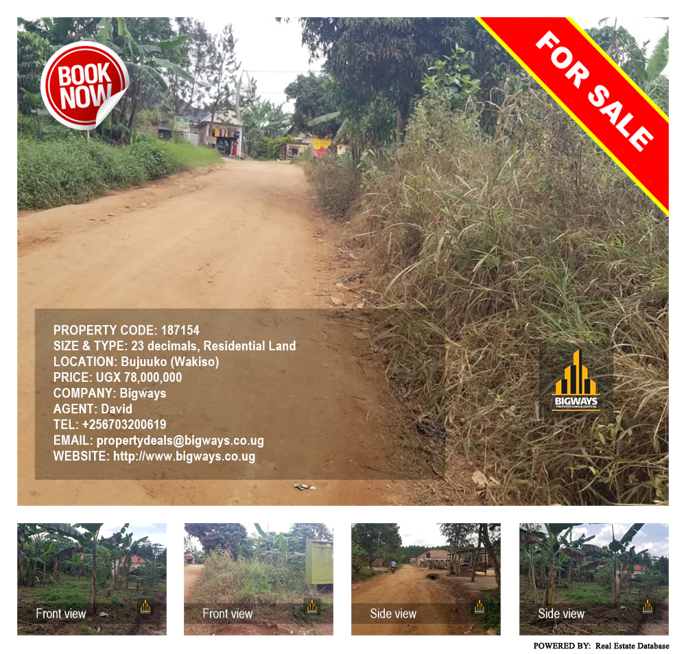 Residential Land  for sale in Bujuuko Wakiso Uganda, code: 187154