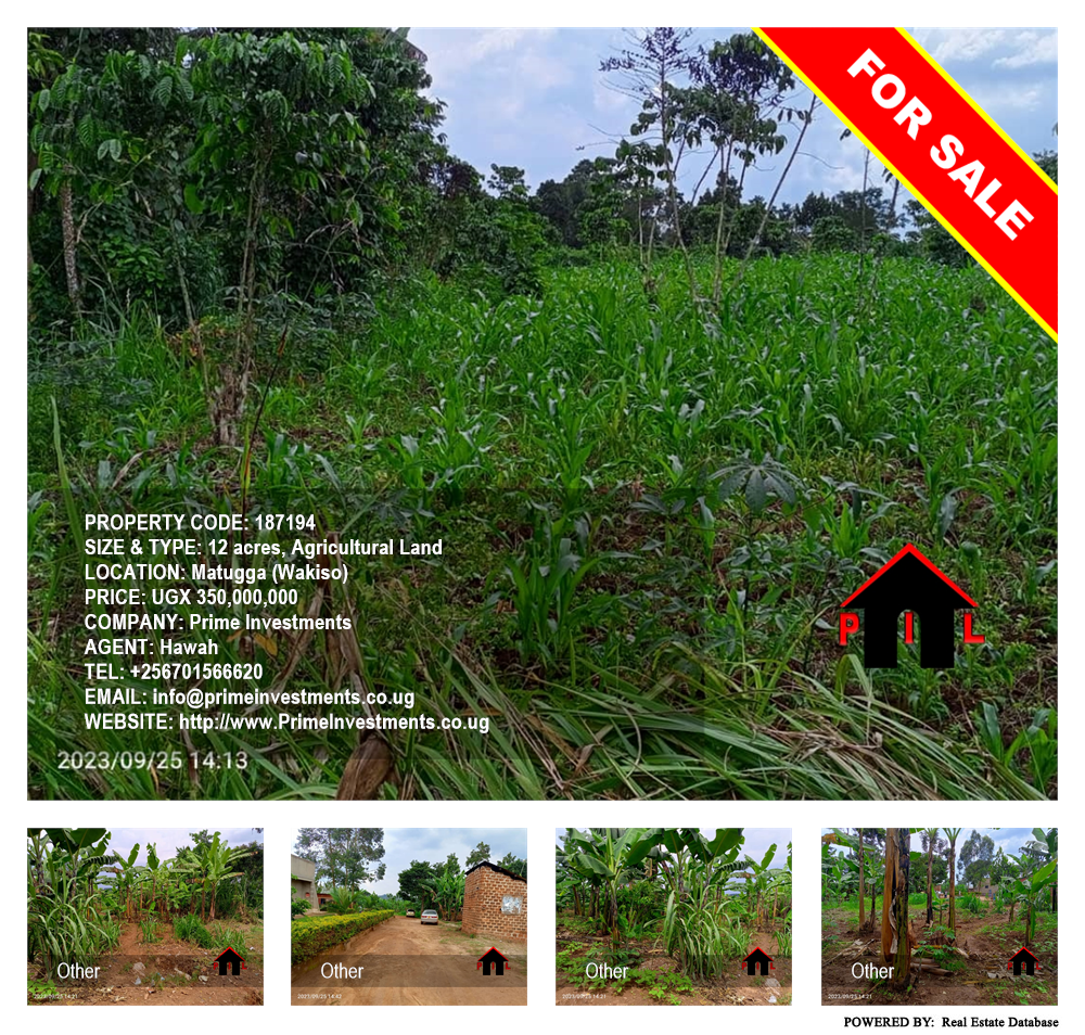 Agricultural Land  for sale in Matugga Wakiso Uganda, code: 187194