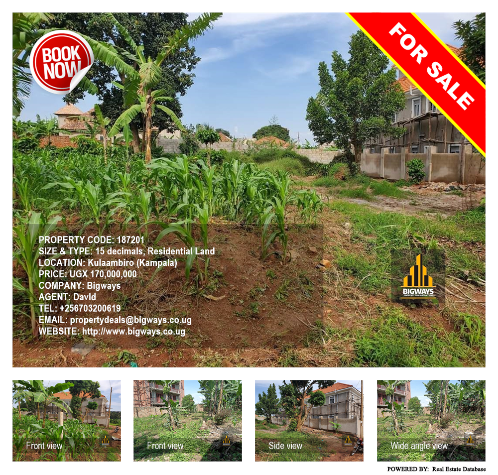 Residential Land  for sale in Kulambilo Kampala Uganda, code: 187201
