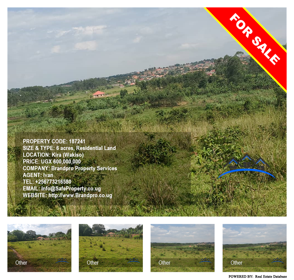 Residential Land  for sale in Kira Wakiso Uganda, code: 187241