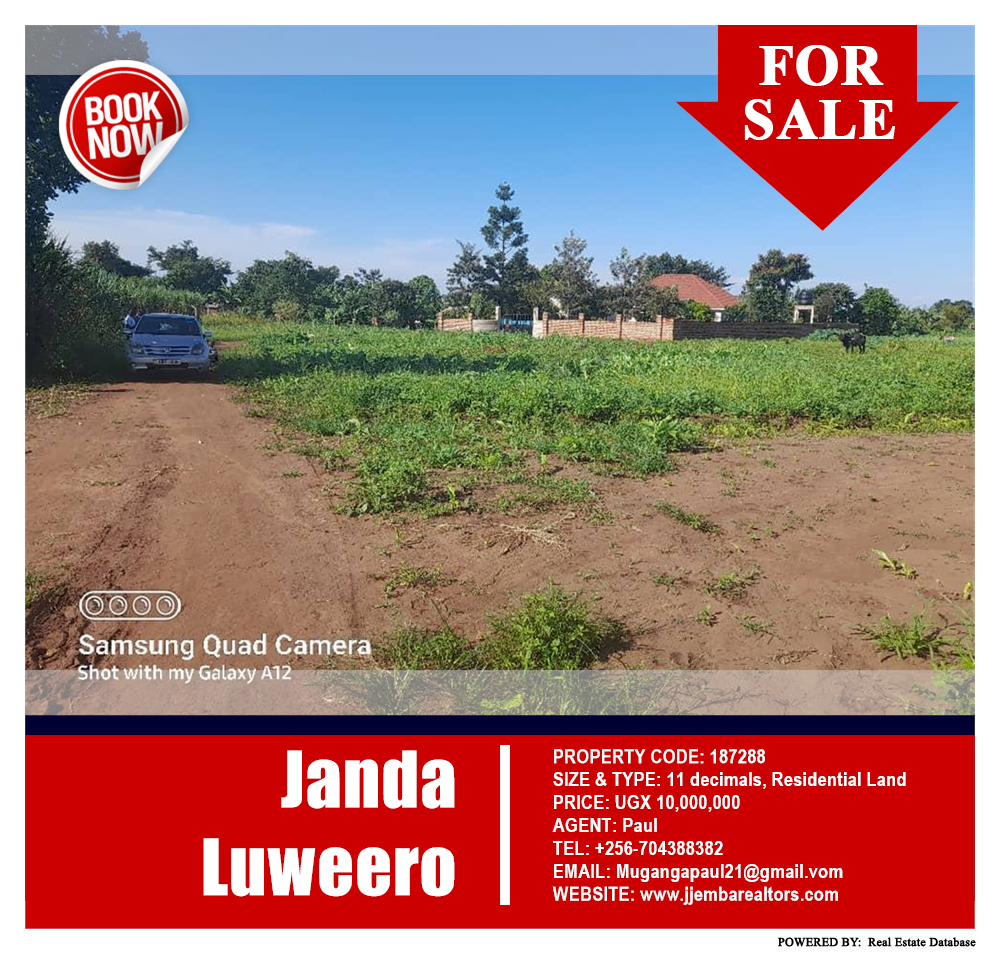 Residential Land  for sale in Janda Luweero Uganda, code: 187288