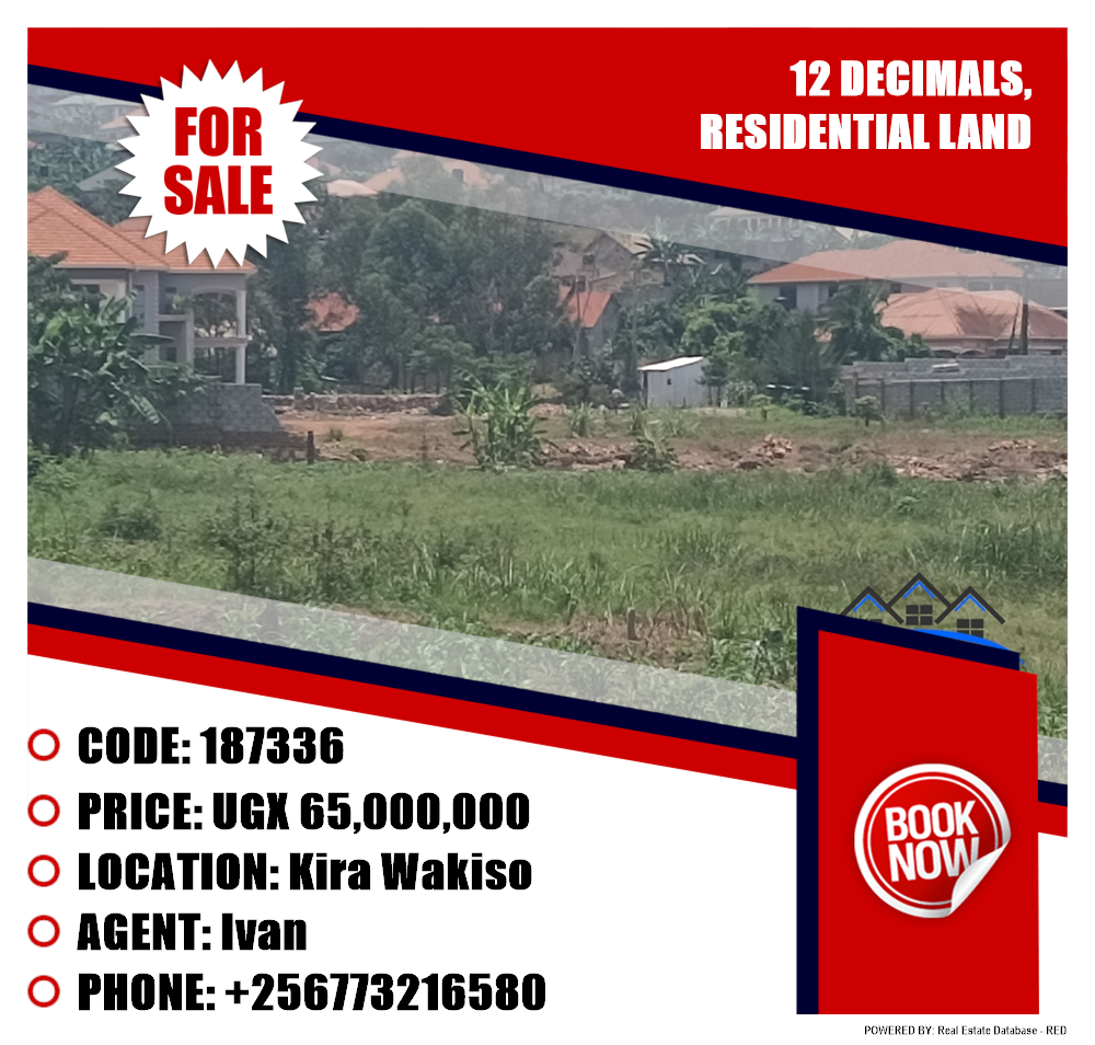 Residential Land  for sale in Kira Wakiso Uganda, code: 187336