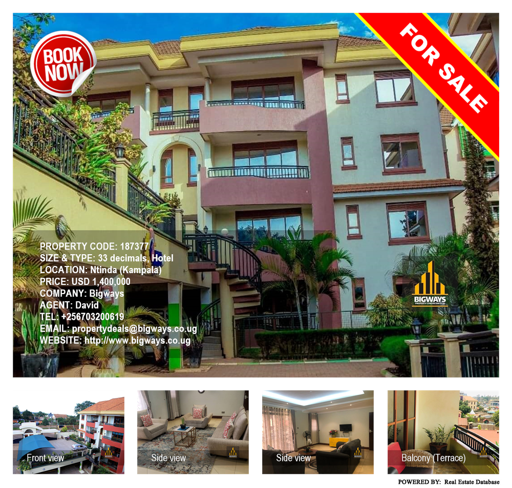Hotel  for sale in Ntinda Kampala Uganda, code: 187377