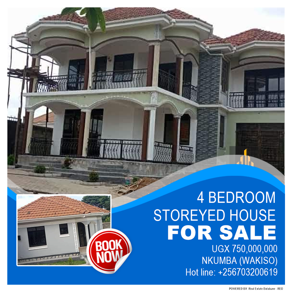 4 bedroom Storeyed house  for sale in Nkumba Wakiso Uganda, code: 187378