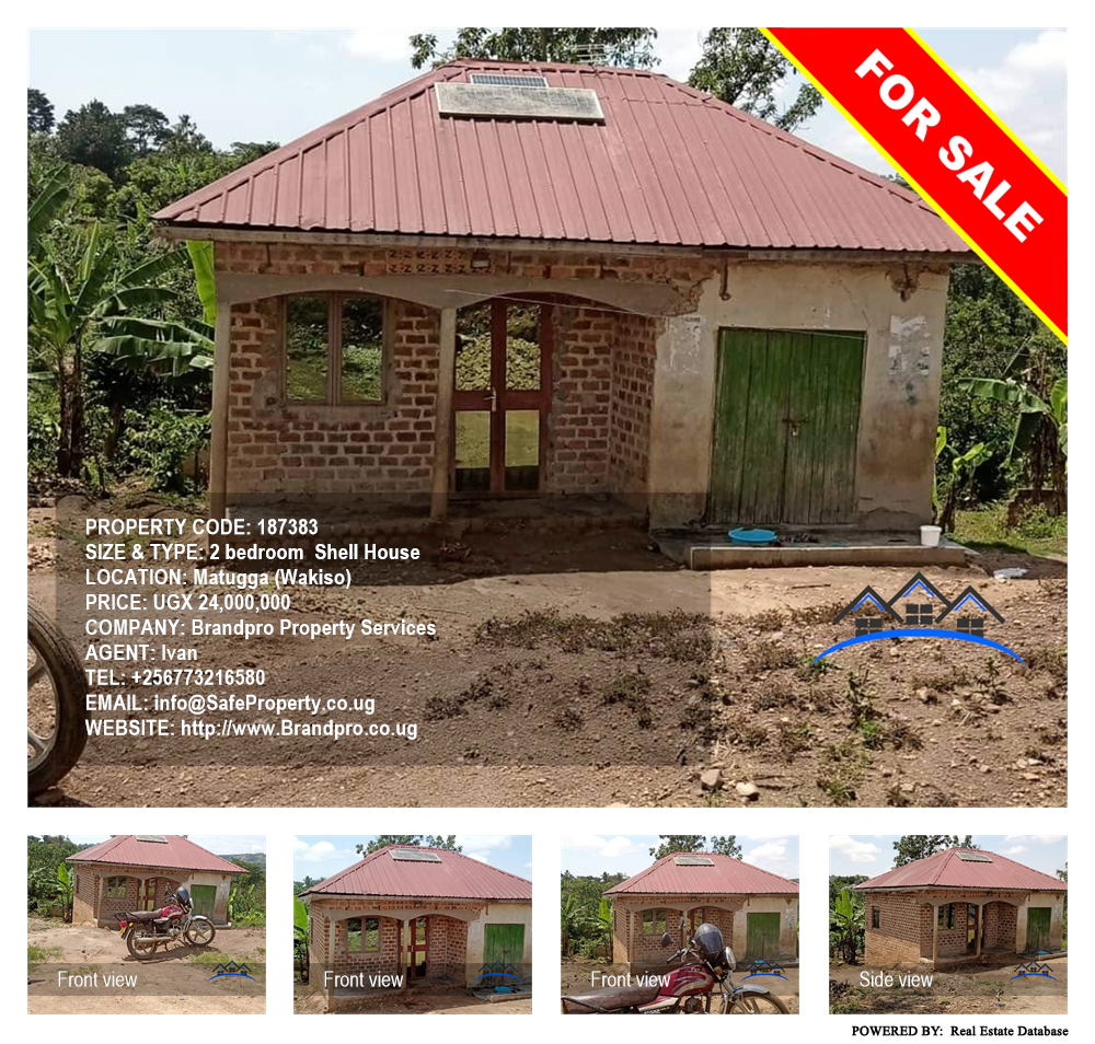 2 bedroom Shell House  for sale in Matugga Wakiso Uganda, code: 187383